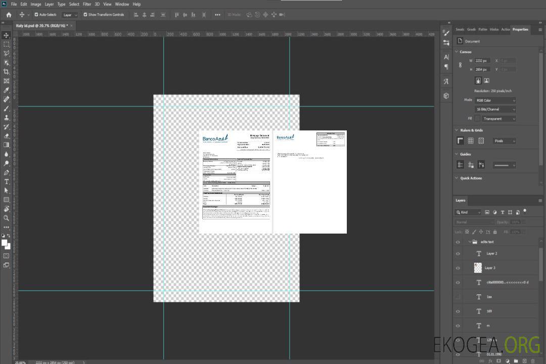 Relevé hypothécaire de Salvador Banco Azul aux formats Word et PDF template